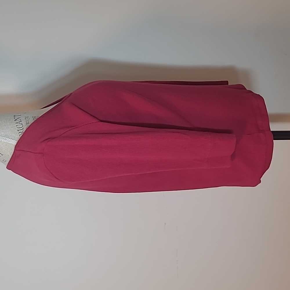 Petite 3/4 length sleeve burgandy top womens Size Lg - Picture 2 of 4
